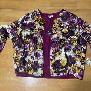 Magenta & Yellow Bomber Jacket